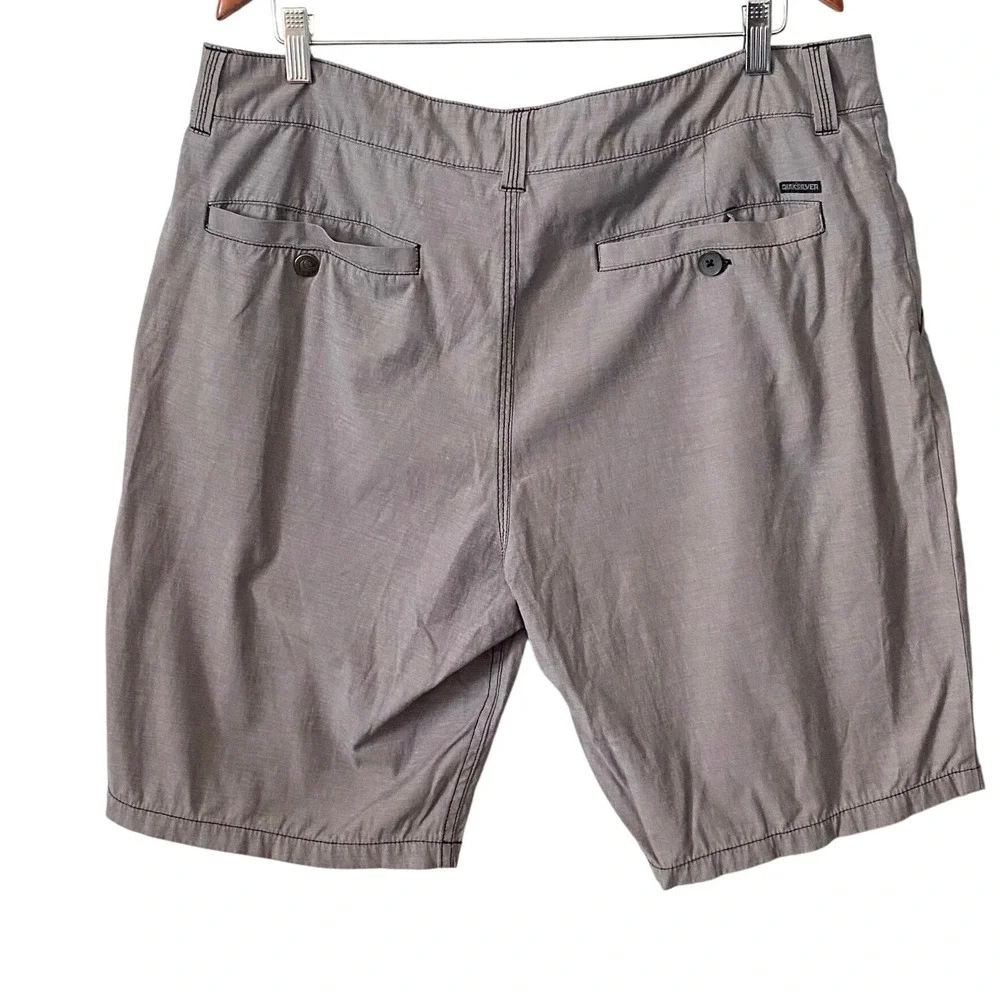 Quiksilver Amphibians Mens XL Grey Hybrid Boardshorts Walkshorts Water Shorts